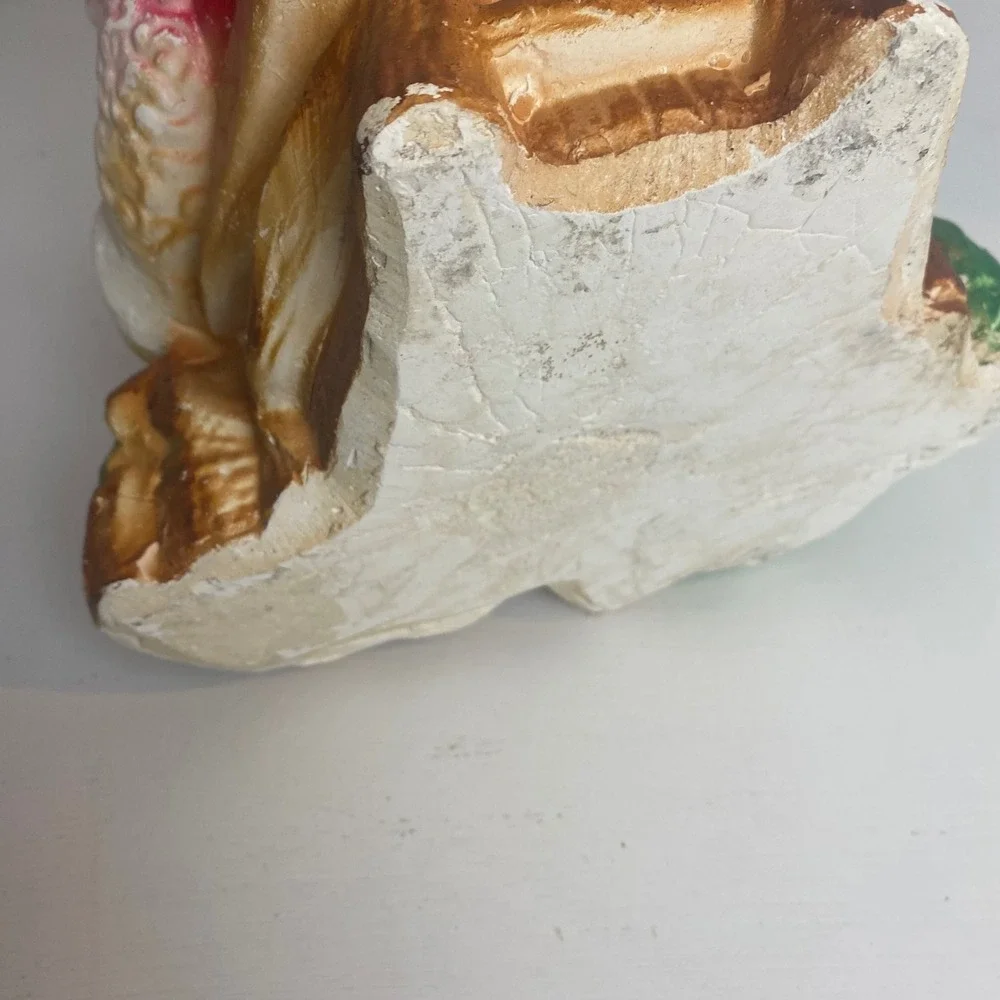Vintage Christmas Mrs Claus Ceramic Coin Bank Decor‎ Collectible Grannycore